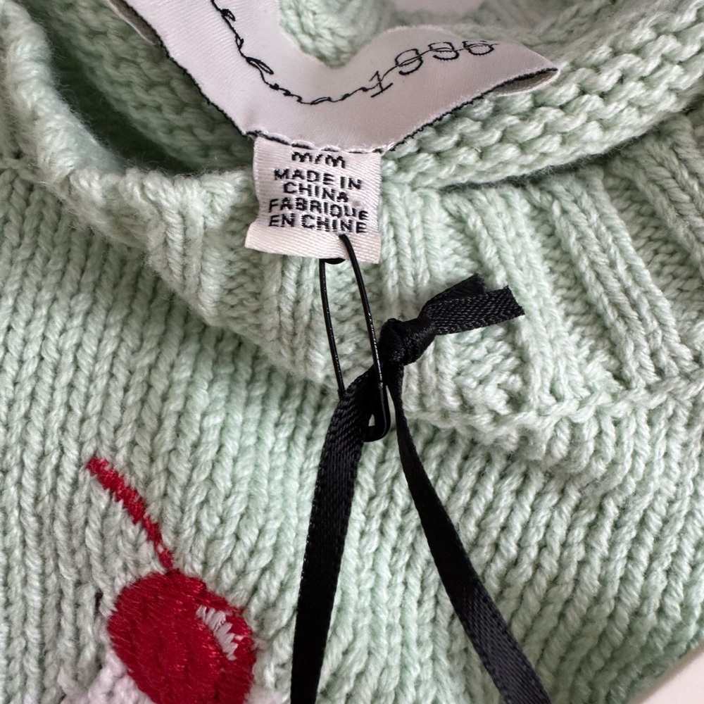 NWT Freshman 1996 Mint Ice Cream Sweater - Picture 2 of 4